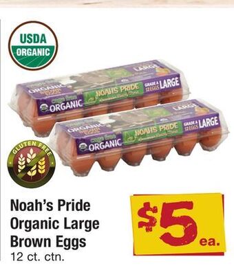 ACME Noah's pride organic large brown eggs offer