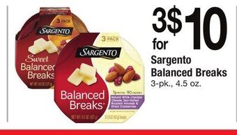 ACME Sargento balanced breaks offer