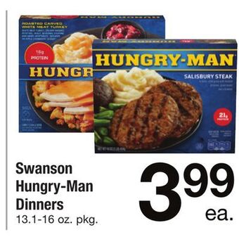 ACME Swanson hungry-man dinners offer