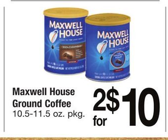 ACME Maxwell house ground coffee offer