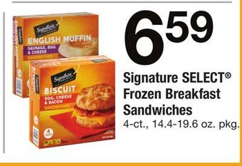 ACME Signature select® frozen breakfast sandwiches offer