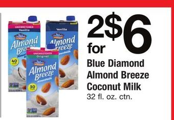 ACME Blue diamond almond breeze coconut milk offer
