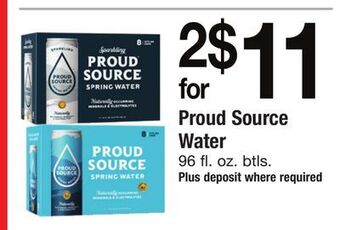 ACME Proud source water offer
