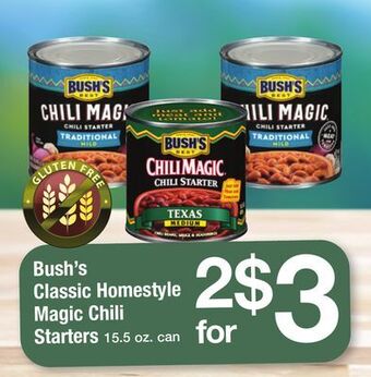 ACME Bush's classic homestyle magic chili starters offer