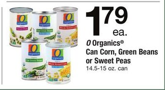 ACME O organics® can corn, green beans or sweet peas offer