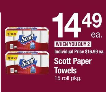 ACME Scott paper towels offer