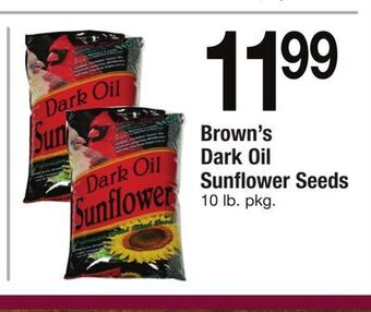 ACME Brown's dark oil sunflower seeds offer