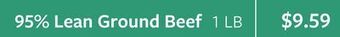ACME 95% lean ground beef offer
