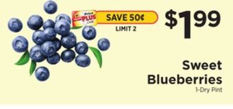 ShopRite Sweet blueberries offer