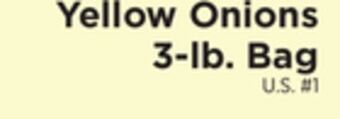 ShopRite Yellow onions 3-lb. bag offer