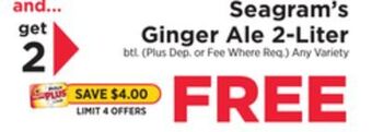 ShopRite Ginger ale 2-liter offer