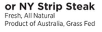 ShopRite Boneless ny strip steak offer