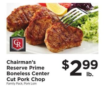 ShopRite Prime boneless center cut pork chop offer