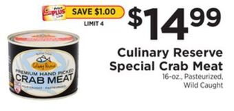 ShopRite Special crab meat offer