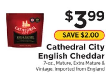 ShopRite English cheddar offer