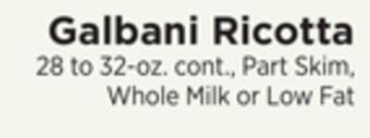 ShopRite Ricotta offer