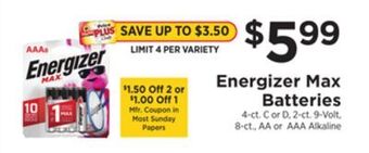 ShopRite Max batteries offer