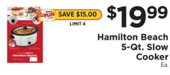 ShopRite 5-qt. slow cooker offer
