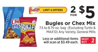 ShopRite Bugles or chex mix offer