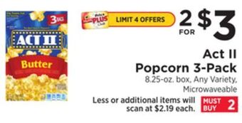 ShopRite Popcorn 3-pack offer