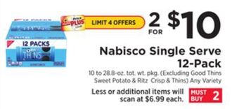 ShopRite Single serve 12-pack offer