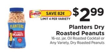 ShopRite Dry roasted peanuts offer