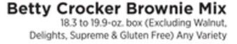 ShopRite Brownie mix offer