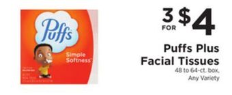 ShopRite Plus facial tissues offer