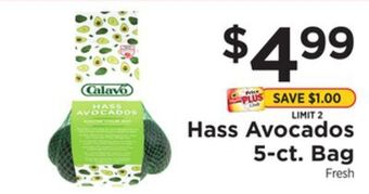 ShopRite Hass avocados 5-ct. bag offer