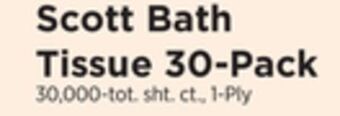 ShopRite Bath tissue 30-pack offer