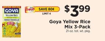 ShopRite Yellow rice mix 3-pack offer
