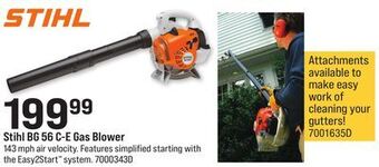 Ace Hardware Stihl bg 56 c-e gas blower offer