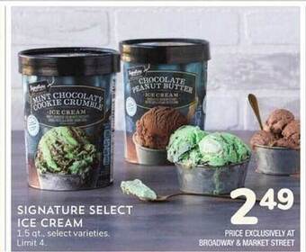 Albertsons Signature select ice cream offer