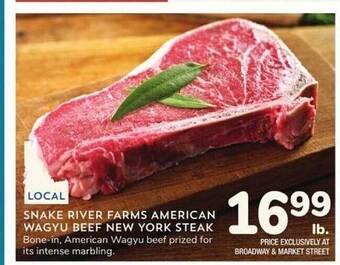 Albertsons Snake river farms american wagyu beef new york steak offer
