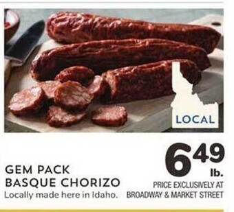 Albertsons Gem pack basque chorizo offer