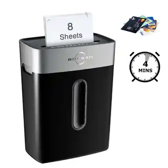 Walmart Bonsen shredder for home office, 8-sheet crosscut shredder, small paper shredder with 4 gallons bin s3101 offer