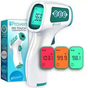 Iproven non-contact forehead thermometer for adults with object mode and fever indicator nct-978