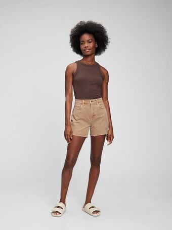 Gap 4" high rise denim shorts with washwell offer