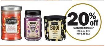 Meijer Halloween candles offer