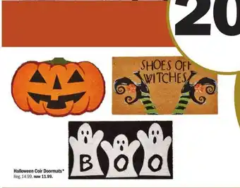 Meijer Halloween coir doormats offer