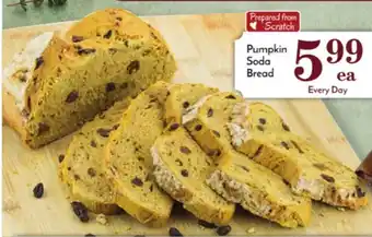 Pavilions Pumpkin soda bread offer