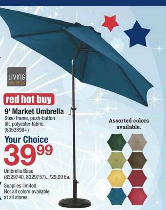 Ace Hardware 9' Market Umbrella offer