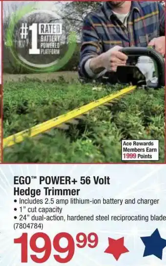 Ace Hardware Ego™ Power+ 56 Volt Hedge Trimmer offer