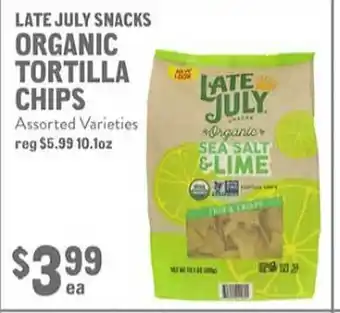 New Seasons Market Late july snacks organic tortilla chips assorted varieties offer