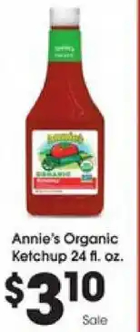 Kroger Annie's Organic Ketchup 24fl,oz offer