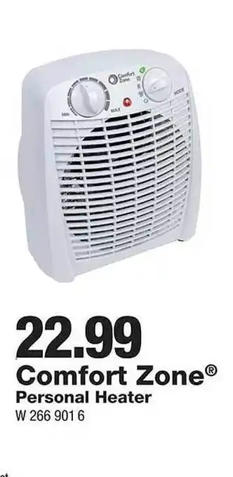 Comfort zone personal heater