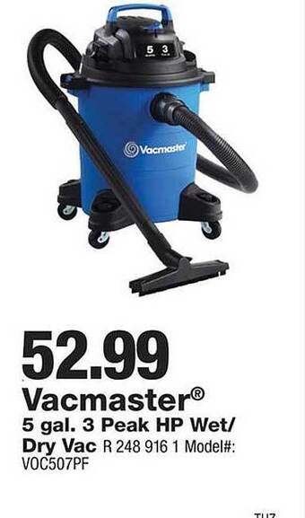True Value Vacmaster 5 gal. 3 peak hp wet dry vac offer