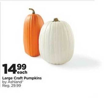 Michaels Large craft pumpkins by ashland offer