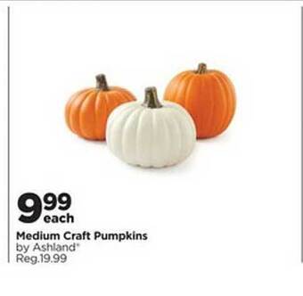Michaels Medium craft pumpkins by ashland offer