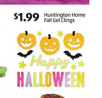 Aldi Huntington home fall gel clings offer